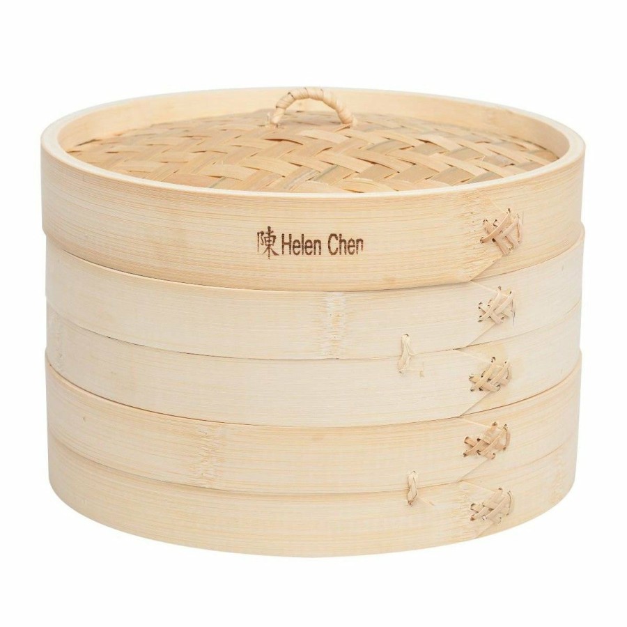 Cookware Sets * | Helen'S Asian Kitchen Bamboo Steamer Set