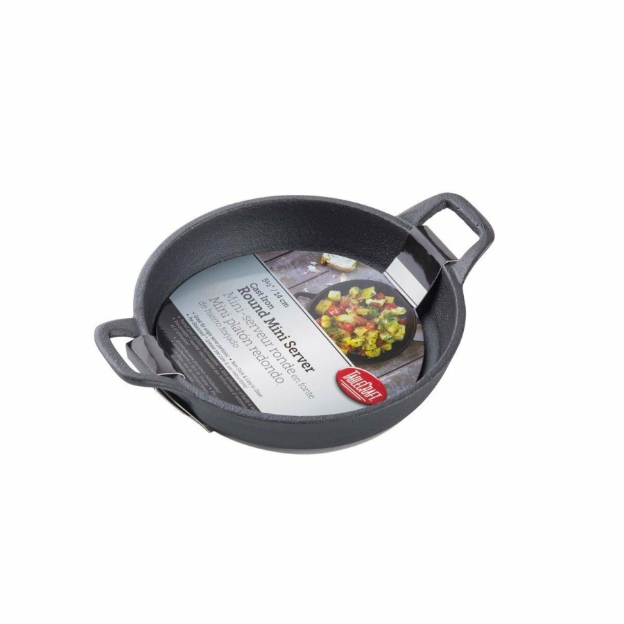 Skillets & Fry Pans * | Tablecraft 12Oz Mini Cast Iron Server | Round