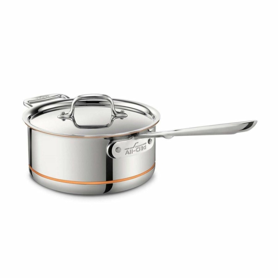 Saucepans & Sauciers * | All-Clad Copper Core 5-Ply Bonded Stainless Steel Saucepan | 3 Qt.