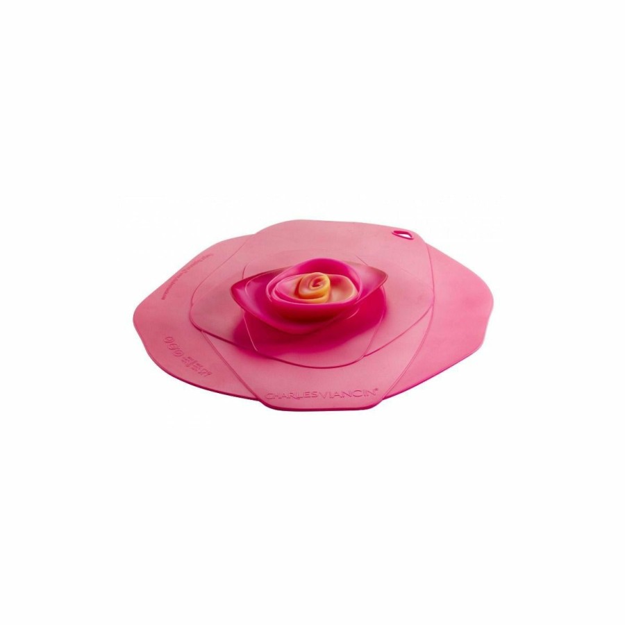 Cookware Lids & Accessories * | Charles Viancin Silicone Lid | 8 Rose (Fuschia)