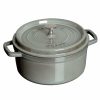 Dutch Ovens & Braisers * | Staub 5.5 Qt. Round Cocotte/Dutch Oven | Graphite Grey