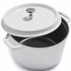 Dutch Ovens & Braisers * | Staub 5 Qt Tall Cocotte | White