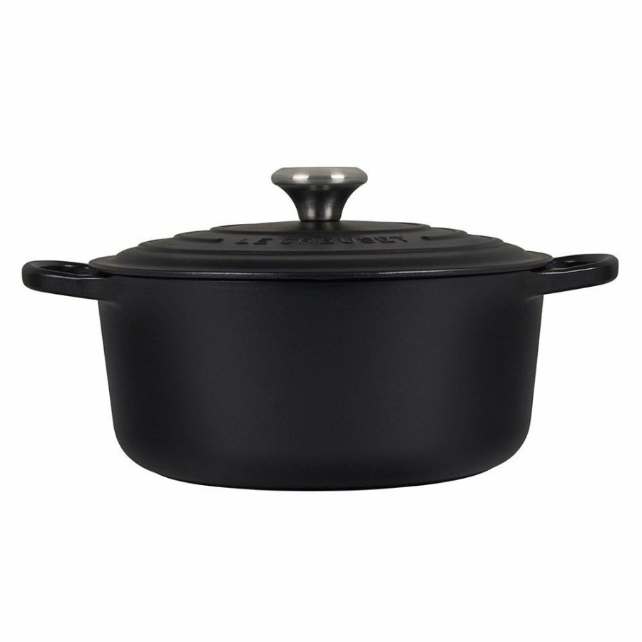 Dutch Ovens & Braisers * | Le Creuset 5.5 Qt. Round Signature Dutch Oven With Stainless Steel Knob | Licorice