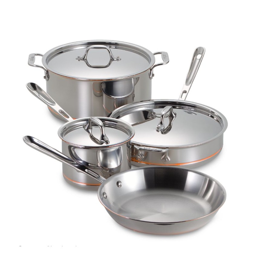 Cookware Sets * | All-Clad Copper Core 5-Ply Bonded Stainless Steel Cookware Set | 7-Piece