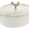 Dutch Ovens & Braisers * | Staub 5.75 Qt. Oval Coq Au Vin Cocotte/Dutch Oven | White