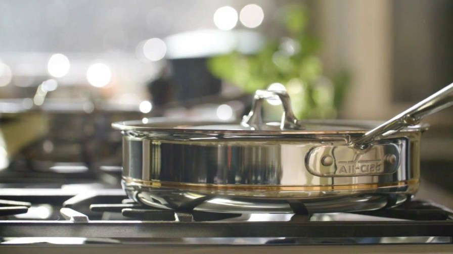 Saucepans & Sauciers * | All-Clad D3 Stainless Steel Saucepan | 3 Qt.