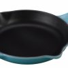 Skillets & Fry Pans * | Le Creuset 9 Signature Enameled Cast Iron Skillet | Caribbean Blue