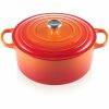 Dutch Ovens & Braisers * | Le Creuset 7.25 Qt. Round Signature Dutch Oven With Stainless Steel Knob | Flame Orange